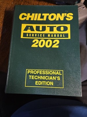 Chilton's Auto Service Manual 1998-2002 Professional Technicians Edition #9346