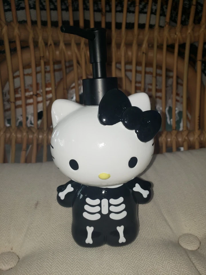New Hello Kitty In Halloween Skeleton Costume Lotion Soap Dispenser Rare - Image 4 of 4