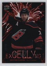 2024-25 Upper Deck Fleer Ultra ExCELLYng Red 22/99 Jaccob Slavin #EC-14 og2