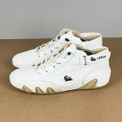 LDeck Explorer Outdoor Hiking Shoes Womens 7.5 EU 39 White Tan Lace Up