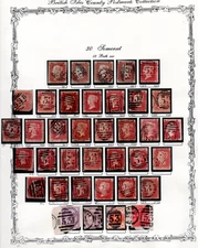 UK G.B. 1940s-1950s SPECIALIZED COLLECTION OF 94 PENNY REDS