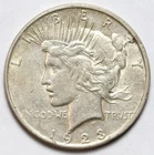 1923-D $1 Peace Silver Dollar - RAW - Great Looking Denver Mint Coin