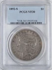 1892-S MORGAN DOLLAR-PCGS VF30