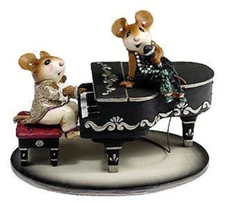 Wee Forest Folk M-334 In the Spotlight - Black Piano (RETIRED)