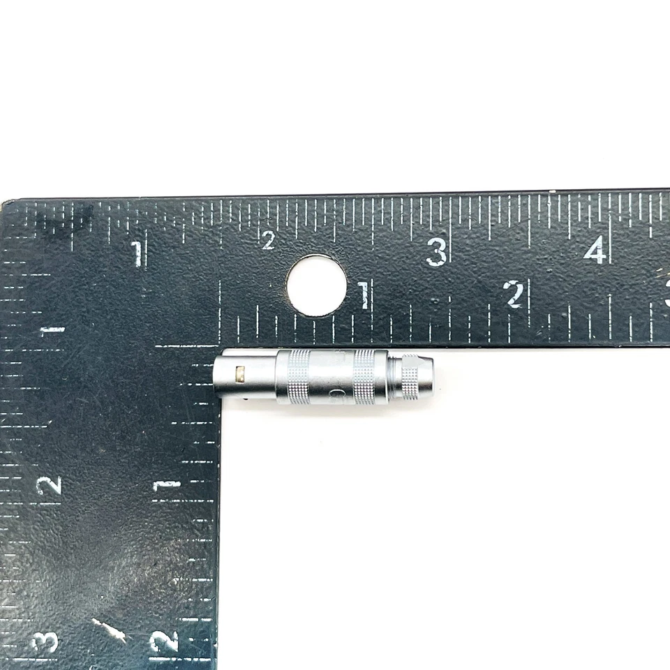 Lemo Swiss S Series FFA-0S-302 2-Contact Straight Plug Cable Collet Push-Pull - Image 4 of 4