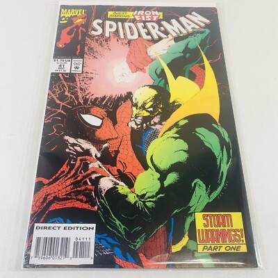Spiderman #41 (Marvel 1993) Iron Fist , Storm Warnings Part One | eBay