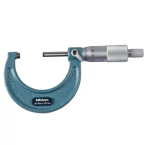 Mitutoyo 103-138 Outside Vernier Micrometer Economy Design 0.01, 25-50mm