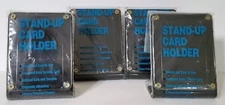 Stand-Up High Quality Trading Card Holder Lot of 4 Black Screw Down Archival  
