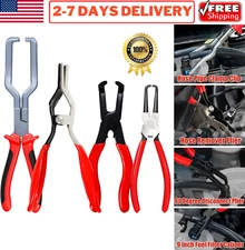 Fuel Line Pliers Set Hose Remover Pipe Clamp Clip Disconnect Fuel Filter Caliper