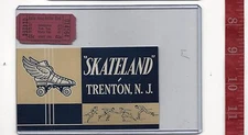 vintage lot roller rink decal Skateland Trenton N J  & ticket