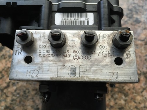 VW Audi A4 A5 Pompe ABS 8K0907379CK 0265952061 0265239345 8K0614517GM Esp - Photo 3 sur 4