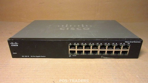 Cisco SG100-16 SR2016T -16-Port Gigabit Ethernet Network Switch