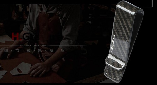 Mens REAL Carbon Fibre Business Credit Card Holder Money Clip Wallet Storage new - Picture 9 of 12
