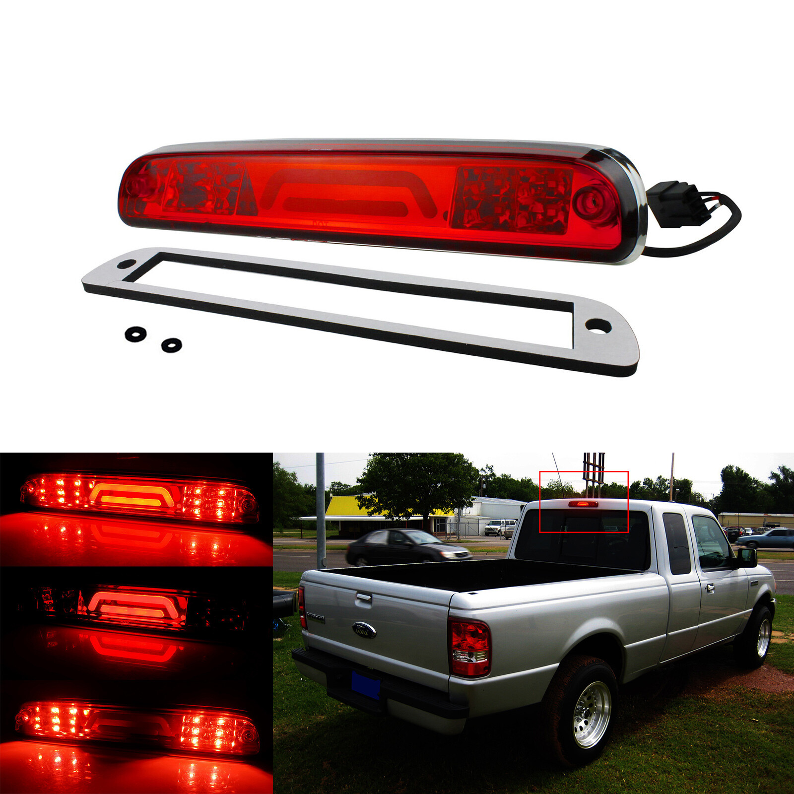 LED High Mount Brake Light For Ford Ford Ranger 9311 Mazda B2300 B2500 9503 eBay