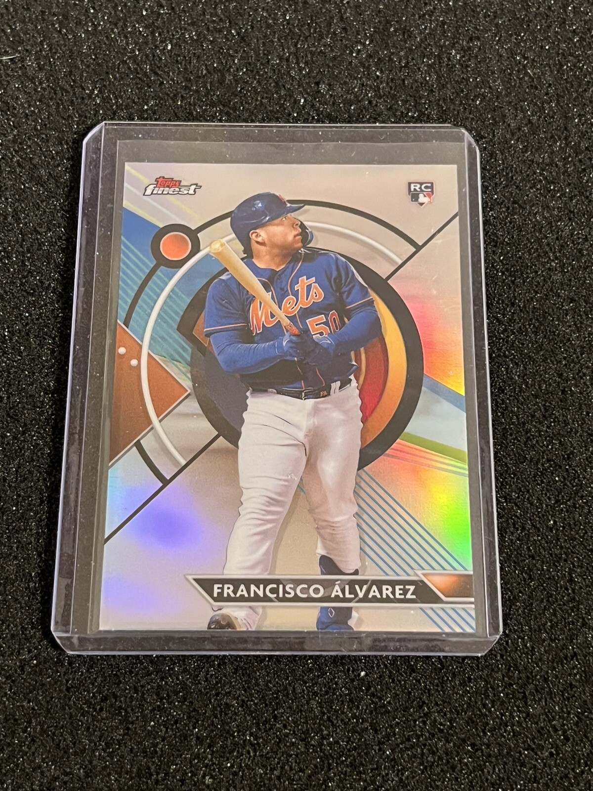 Francisco Alvarez 2023 Topps Finest Refractor Rookie Mets #86