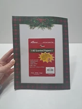 Red Poinsettia Letter Size Designer Scented Computer Paper New