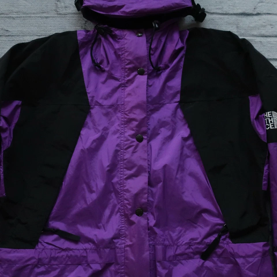 Винтажная фиолетовая куртка-парка 90-х North Face Goretex Mountain Light 2 - Изображение 2 из 4