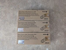 GENUINE XEROX 6500/6505 HIGH CAPACITY TONERS CYM 106R01594 106R01595 106R01596