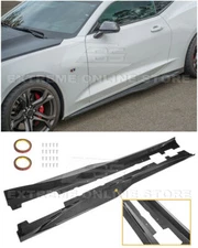 EOS Carbon Look ZL1 Style ABS Side Skirts Panel Extension For Camaro SS 16-UP