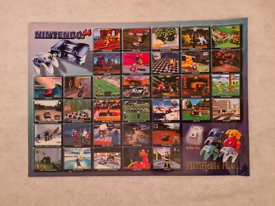 N64 Nintendo 64 Kalender Calendar 1998 Nintendo | eBay