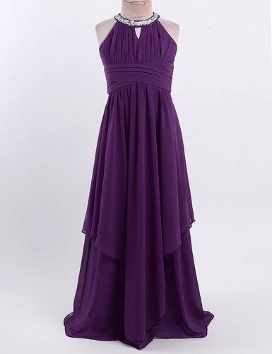 DE!ranrann Mädchen Prinzessin Hochzeit Festlich Lange Partykleid Abendkleid - Bild 18 von 69