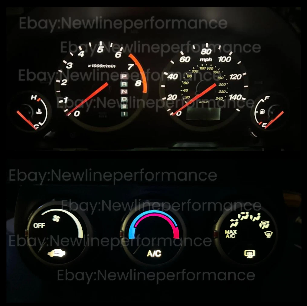 White Cluster + Climate Control LED Bulb KIT for Honda CRV CR-V 2002-2006