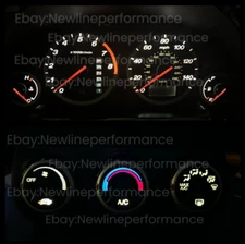 White Cluster + Climate Control LED Bulb KIT for Honda CRV CR-V 2002-2006