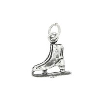Sterling Silver Vintage Style Ice Skate Figure Skating Charm or Pendant