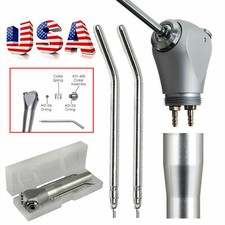 Dental 3 Way Air Water Spray Triple Syringe Handpiece w/ 2 Nozzles Tip Tubes US