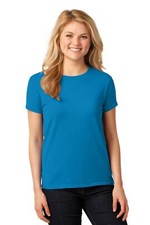 Gildan G500L Womens Short Sleeve Heavy Cotton Crew Neck Plain Stylish T-Shirt