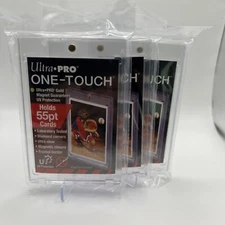 Ultra Pro One-Touch Magnetic Card Holder 55pt Point UV Protection - Lot of 3