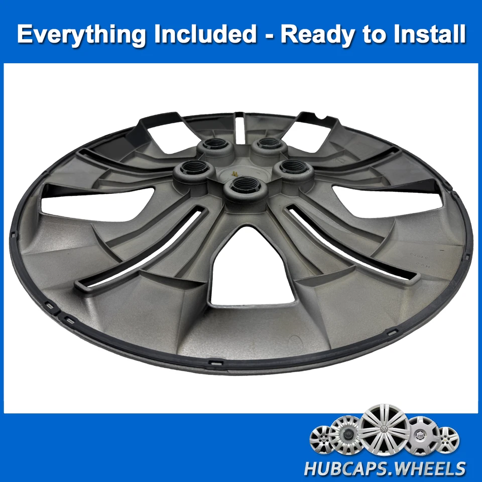 Hubcap Set for Chevrolet Cruze 2012-2016 - OEM 16-in Custom Gloss Black 3294 - Image 4 of 4