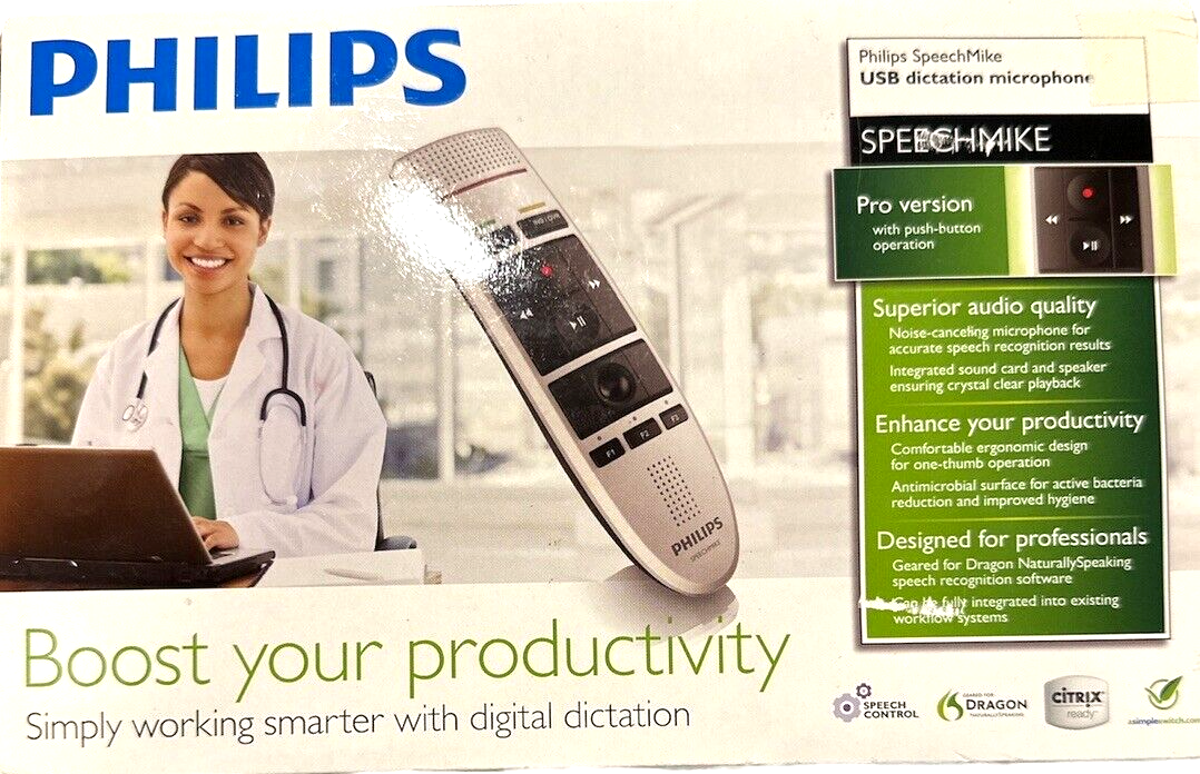 Philips SpeechMike III Pro PC-Dictation Microphone (LFH3200