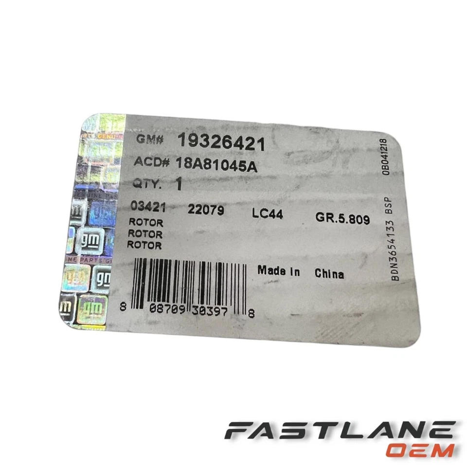 GENUINE GM REAR DISC BRAKE ROTOR NEW OEM 19326421 - Image 3 of 4