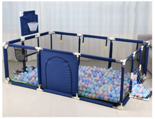 Playpen for Children's Playpes Baby Pool Park Safety Stainless Steel Fence Kids