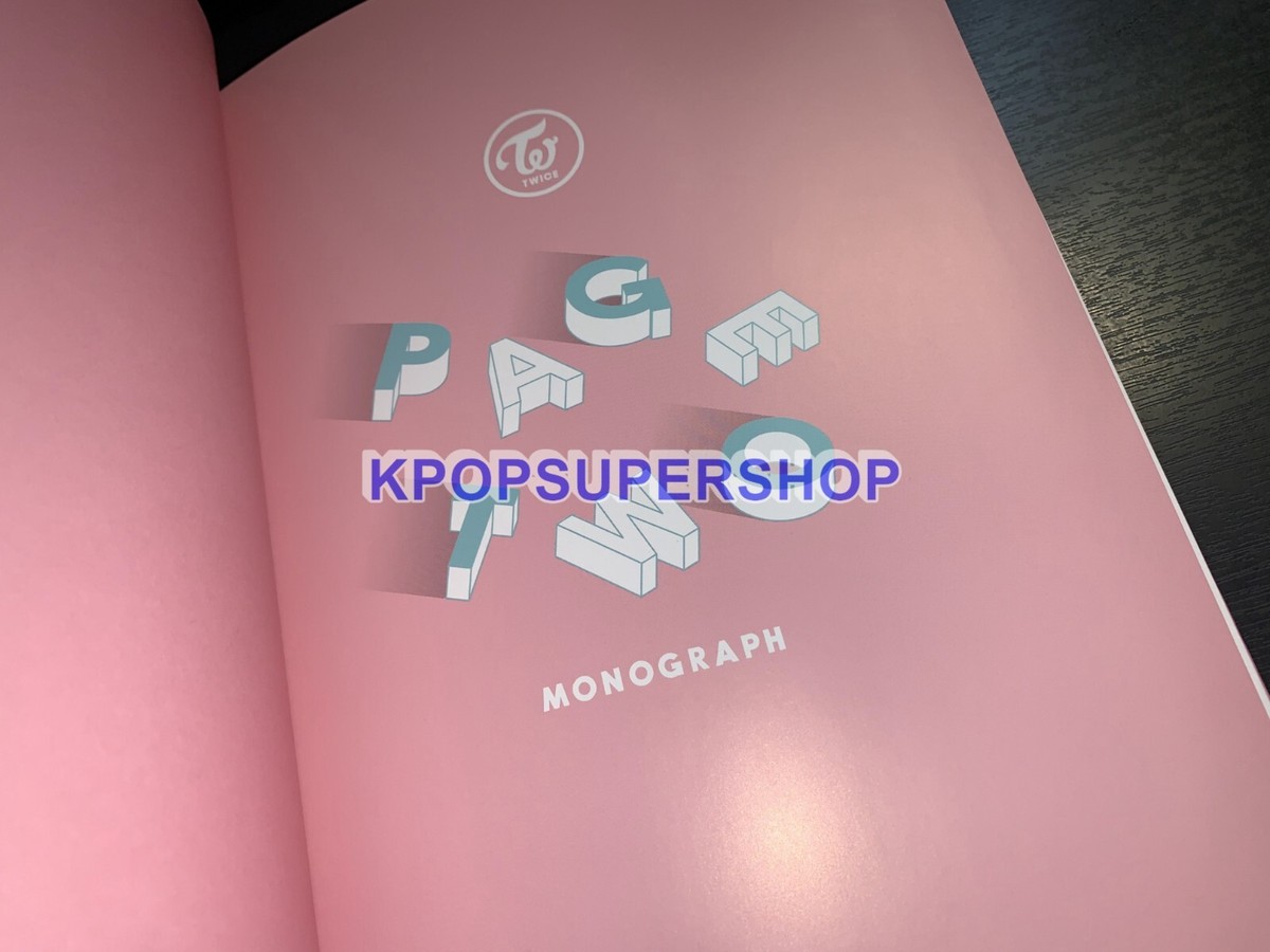Twice Page Two Monograph Photobook DVD Postcards Photo Good
