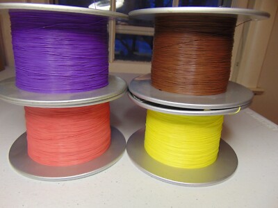 80 feet 34 AWG Silver Plated Copper PTFE Wire 4 Color assortment SPC Tonearm 
