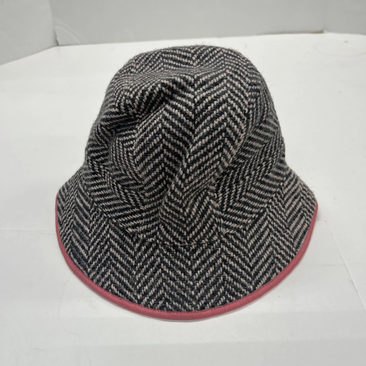 Gap Black Vintage Wool Hat Small/Medium wide brim Vintage Wool Felt Wide Brim Garbo Hat, 1980s Hat, Women  main image 4