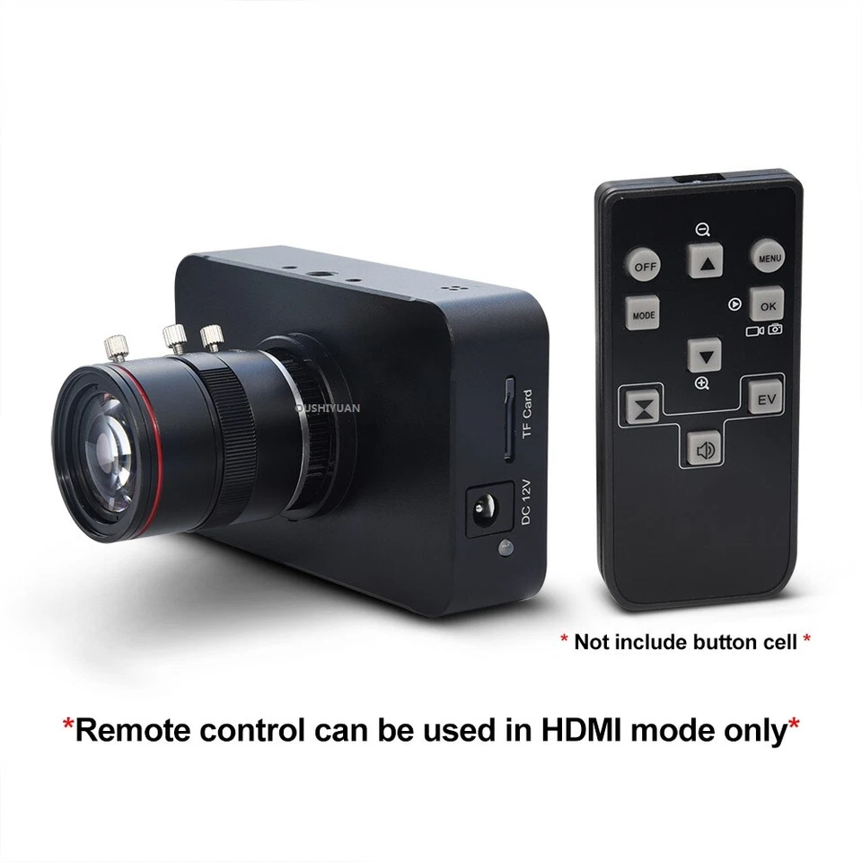 12MP HDMI Camera HD1080P USB  Streaming Webcam Recording 4K@30FPS 6-12mm Lens - Image 3 of 4