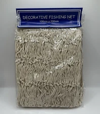 Decorative Fishnet Pirate, Nautical wall decor 3.8ft x 6.56ft