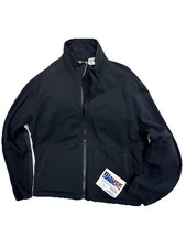 New Blauer 4640X 100 Cotton Fleece w/ B. XDry Jacket Mens L Reg Dark Navy