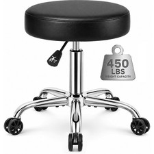 Heavy Duty Rolling Stool with Wheels, 450 lb Capacity