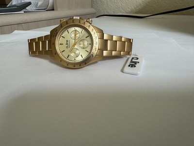 NOS UNISEX  A line AL-20050-YG aluminum chronograph watch 41mm