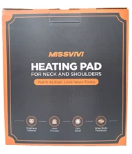 MISSVIVI Heating Pad for Neck & Shoulders, 6 Temp Settings, 4 Auto-Off Settings
