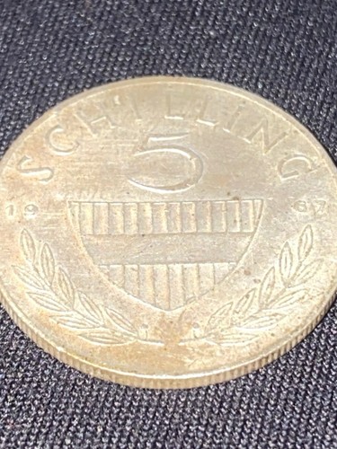 1967 Austria 5 Schilling World Coin - Picture 4 of 11
