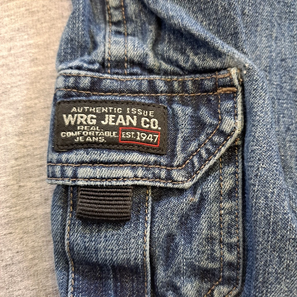 Lote de 2 pantalones de mezclilla Wrangler para niños talla 4 cinturón azul cinturón ajustable Foto 3 de 4