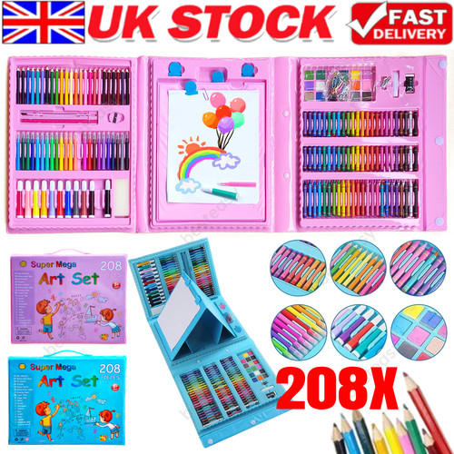 208X Kid Coloring Set Drawing Set Art Case Pencil Painting Children Crafts Case