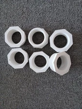 Lot of 6 PVC Pipe Fitting 2" Male Thread to 1-1/2"female Thread 2 x 1-1/2"