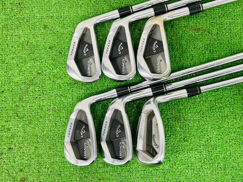 Juego de hierro forjado negro Callaway Legacy 2011 5-9+SW RH Ns Pro 950GH rígido EL2954 Foto 2 de 4
