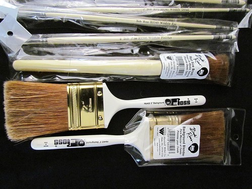 Bob Ross Landscape Paint Brush Lot 17 Brushes 2" Background to Script Liner NEW - Picture 7 of 7